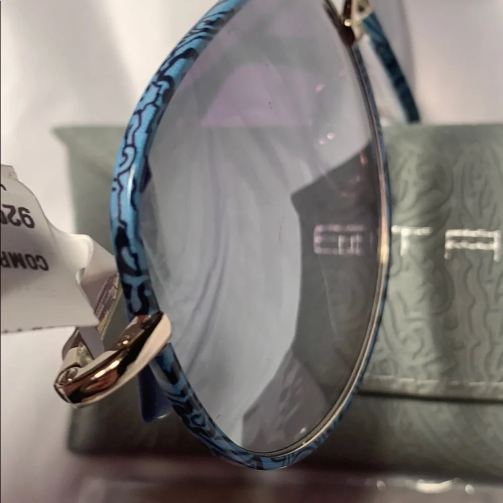 NWT ETRO wire aviator sunglasses w/lace design